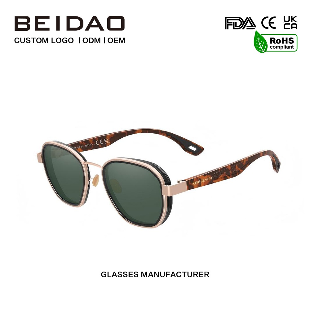 النظارات الشمسية المستقطبة المصنوعة من الألومنيوم العاكس الكلاسيكي