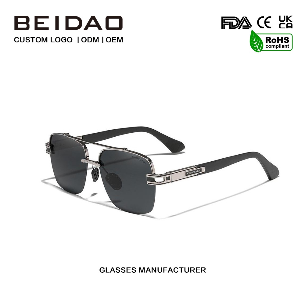 نظارات شمسية مستقطبة ذات ظلال مربعة ملونة