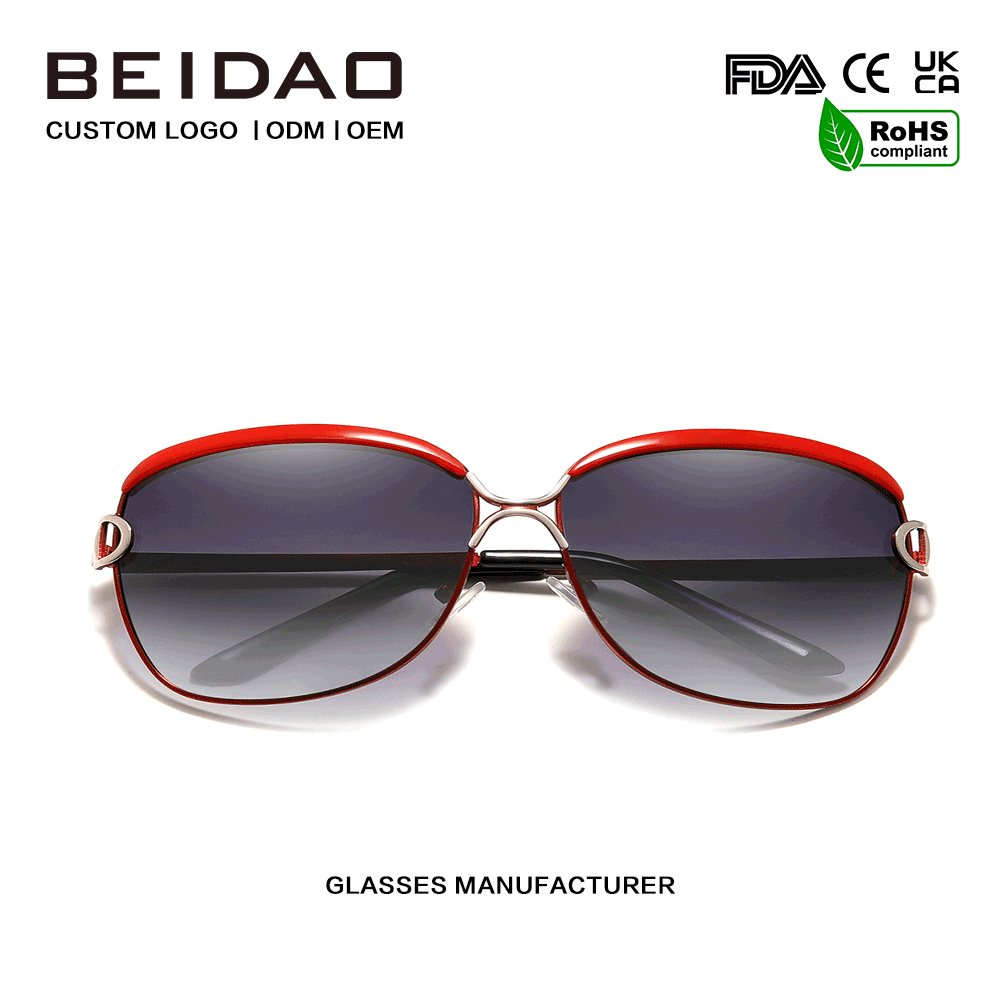 نظارة شمسية نسائية متدرجة كبيرة الحجم مستقطبة رائجة البيع